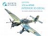 Quinta Studio QD72059 Ju 87 D/G 3D-Printed & coloured Interior on decal paper (Academy/Special Hobby) 1/72